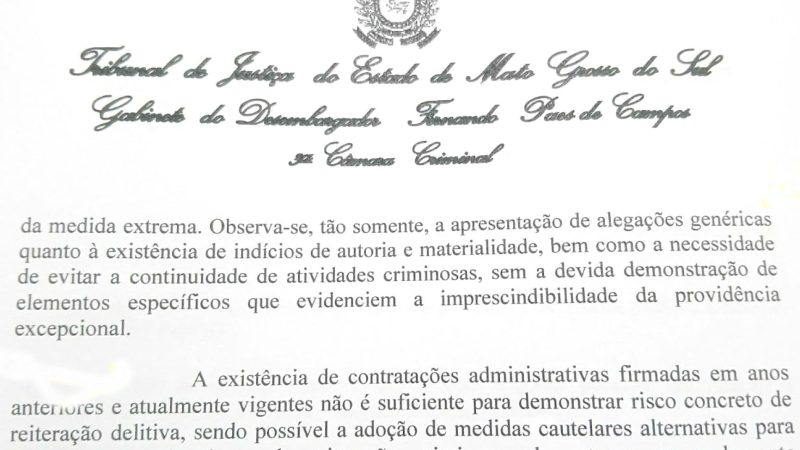 TJMS revoga prisão de ex-secretária Denise Medis por ausência de provas