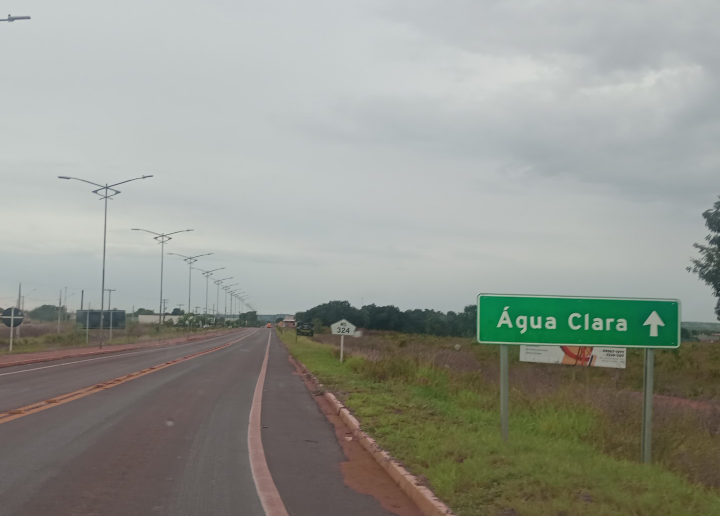 Água Clara amanhece sob chuva leve e clima deve permanecer o mesmo até a noite