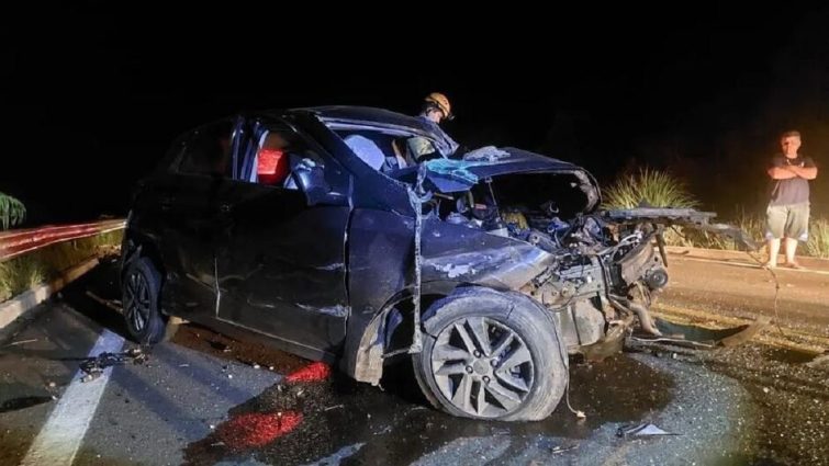 Mulher m@rre em acidente envolvendo três veículos na MS-338, entre Bataguassu e Santa Rita do Pardo