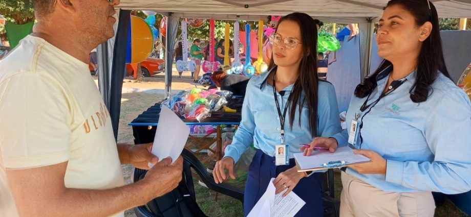 Empresa de citricultura que instalará centro operacional em Água Clara participou da festa do trabalhador no município