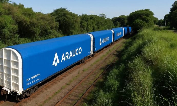 Arauco prepara megaplano logístico para levar celulose de MS ao Porto de Santos