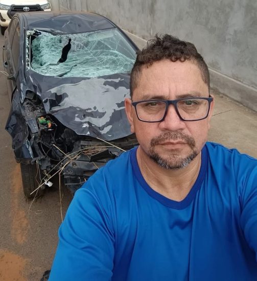 Após acidente com boi na BR-262, motorista de Tres Lagoas-MS que auxilia pacientes com câncer pede ajuda para recomeçar